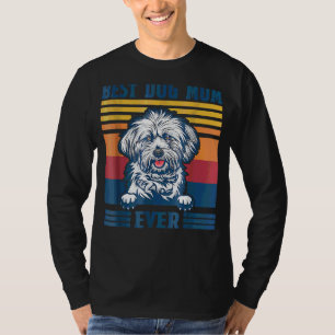 Camiseta Melhor Lhasa Apso Mãe Nunca Cachorro Dia de as mãe