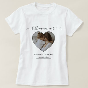 Camiseta Melhor Mãe Alguma Vez Dia de as mães De Certificad