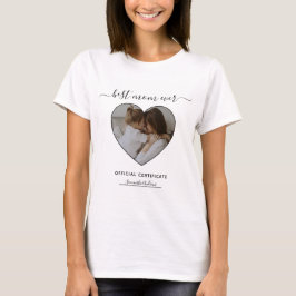 Camiseta Melhor Mãe Alguma Vez Dia de as mães De Certificad