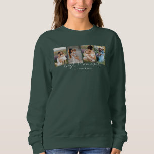 Camiseta Melhor Mãe Alguma Vez Moderno Script 4 Colagem De 