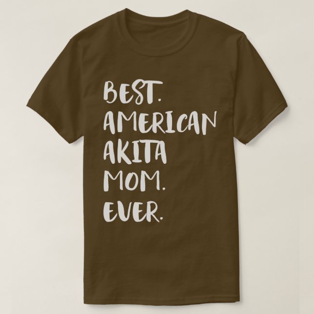 Camiseta Melhor Mãe Americana Akita (Frente do Design)