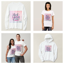 Camiseta Melhor Mãe, Corações Rosa, Borboletas e Floral