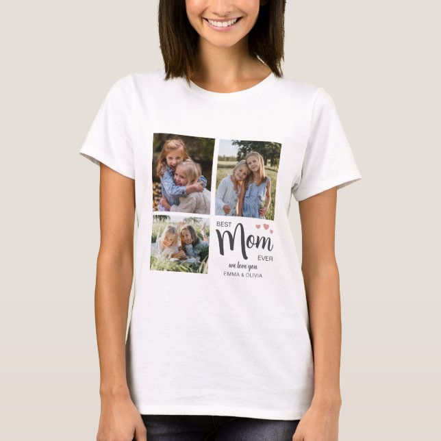 Camiseta Melhor Mãe Crie Sua Própria Foto  (Frente)