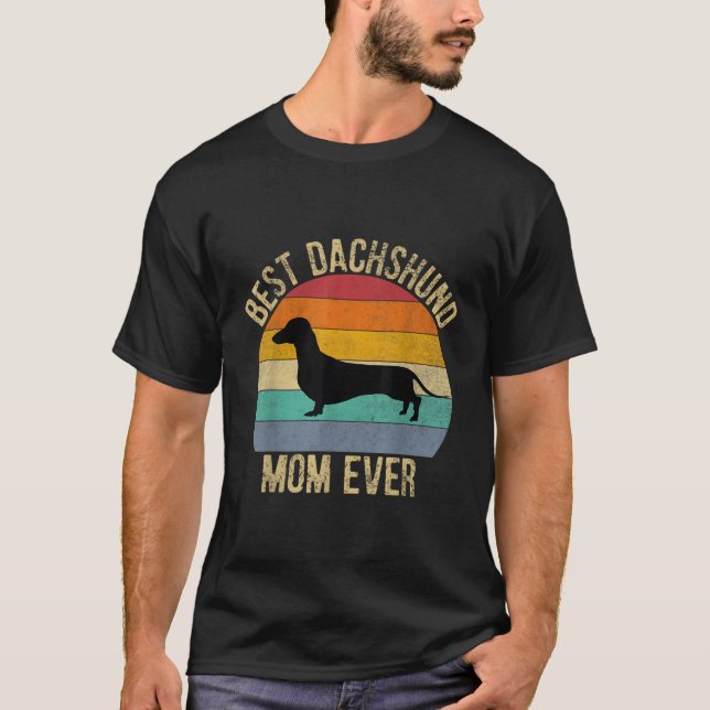 Camiseta Melhor Mãe Dachshund (Frente)