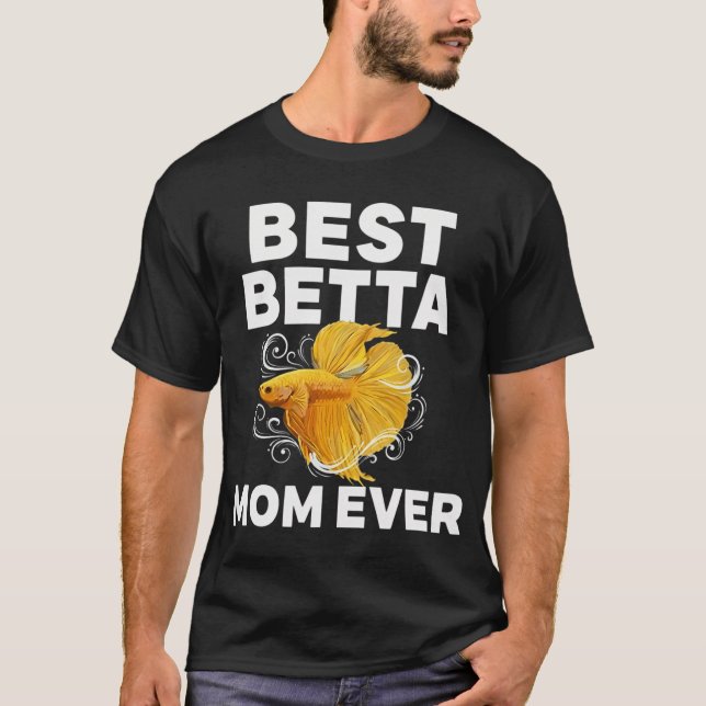 Camiseta Melhor Mãe de Betta de Todos os Tempos - Siamês Lu (Frente)