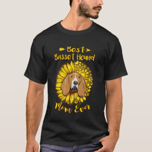 Camiseta Melhor Mãe de Cachorro Basset Hound do Sol Engraça