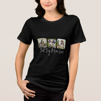 Camiseta Melhor Mãe De Cachorro - Colagem Personalizada De 