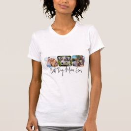 Camiseta Melhor Mãe De Cachorro - Colagem Personalizada De