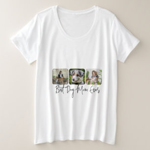 Camiseta Melhor Mãe De Cachorro - Colagem Personalizada De