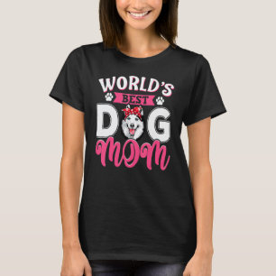 Camiseta Melhor Mãe de Cachorro Husky Siberiano do Mundo Mã
