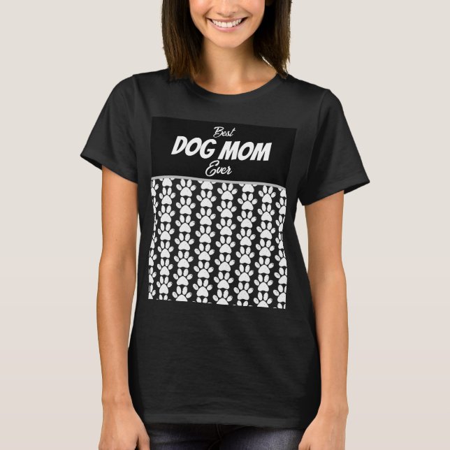 CAMISETA MELHOR MÃE DE CACHORRO NUNCA (Frente)