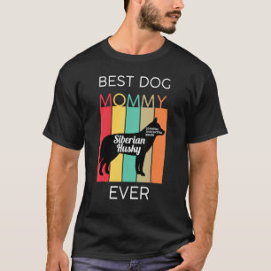 Camiseta Melhor Mãe de Cachorro Siberiano Husky de Todos os