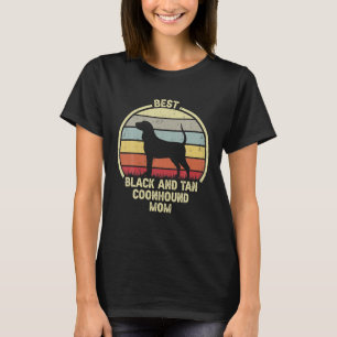 Camiseta Melhor Mãe De Cachorro Vintage Preta E Bronca