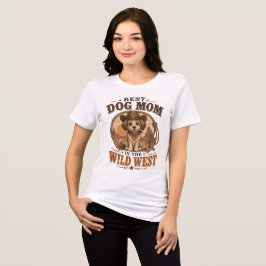 Camiseta Melhor Mãe de Cachorro Western Cowboy Cachorro