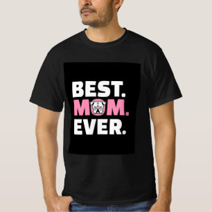 Camiseta Melhor Mãe De Cão Nunca Mais Lover De Bulgue Ing