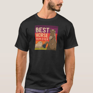 Camiseta Melhor Mãe de Cavalo Feminina de Sempre Amante de 