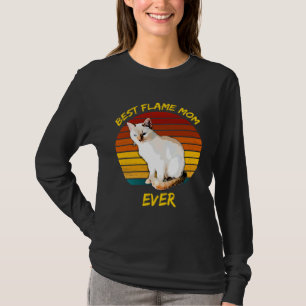 Camiseta Melhor Mãe de Chama de Todos os Tempos  Gato Siame