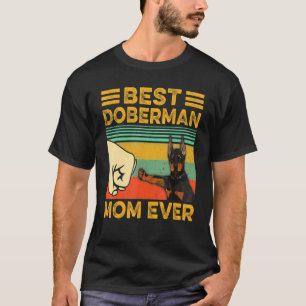 Camiseta Melhor Mãe de Doberman Pinscher de Sempre Engraçad