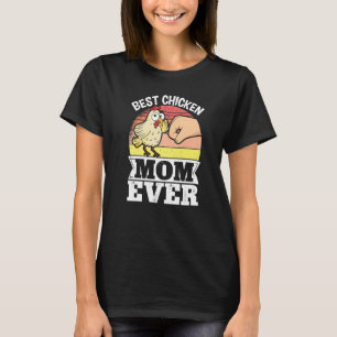 Camiseta Melhor Mãe de Frango de Estimação Animal Camponesa