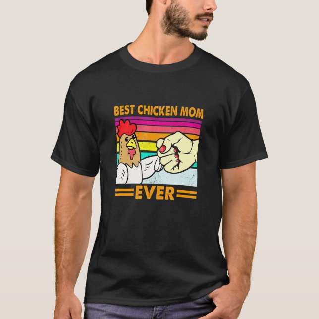 Camiseta Melhor Mãe de Frango de Todos os Tempos Frango Mam (Frente)