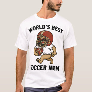 CAMISETA MELHOR MÃE DE FUTEBOL DO MUNDO - JOGADORA DE PUG