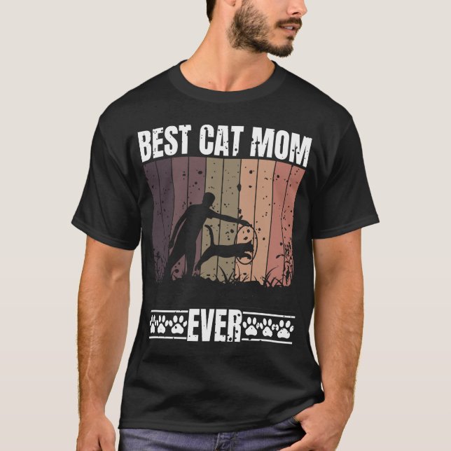 Camiseta melhor mãe de gato (Frente)