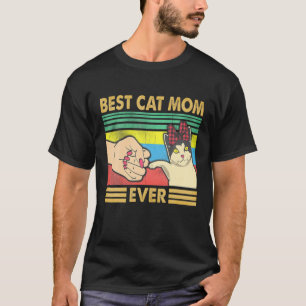 Camiseta Melhor Mãe De Gato Alguma Vez Vermelho Fone Dia Da