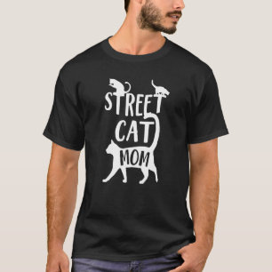 Camiseta Melhor Mãe de Gato de Rua Dia das Mães Gatinho Mam
