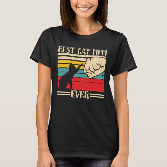 Camiseta Melhor Mãe de Gato de Todos os Tempos (Frente)