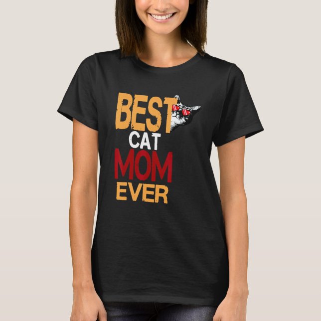 Camiseta Melhor Mãe de Gato de Todos os Tempos 2 (Frente)