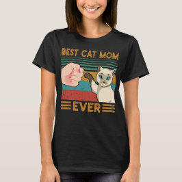 Camiseta Melhor Mãe de Gato de Todos os Tempos Divertido Vi