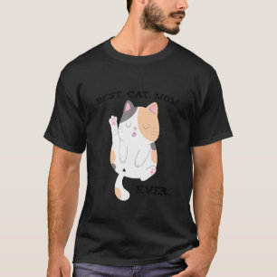 Camiseta Melhor Mãe de Gato de Todos os Tempos  Linda Calic