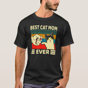 Camiseta Melhor Mãe de Gato de Todos os Tempos Soco de Punh