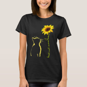 Camiseta Melhor Mãe de Gato do Mundo Girassol Dia das Mães