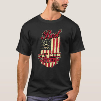 Camiseta Melhor Mãe de Gato Patriota Americana Vintage