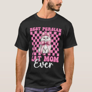 Camiseta Melhor Mãe de Gato Persa do Mundo Mama Dia das Mãe