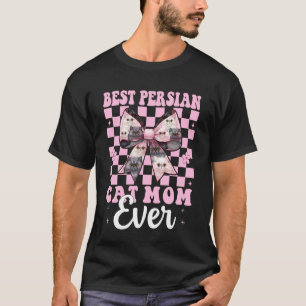 Camiseta Melhor Mãe de Gato Persa do Mundo Mama Dia das Mãe