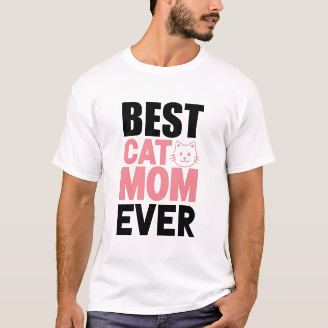 Camiseta Melhor mãe de gatos (Frente)