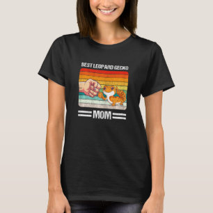 Camiseta Melhor Mãe de Gecko Leopardo Vintage Geckos Leopar