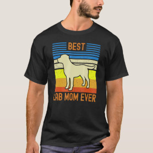 Camiseta Melhor Mãe de Lab Amarelo de Todos os Tempos Vinta