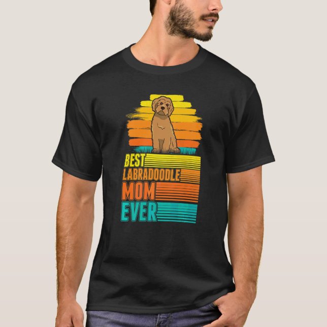 Camiseta Melhor Mãe de Labradoodle de Todos os Tempos  1 (Frente)