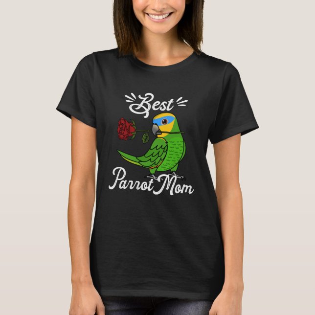 Camiseta Melhor Mãe de Papagaio I Papagaio-do-peito-amarelo (Frente)