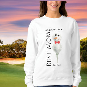Camiseta Melhor Mãe de Par: Golf Ball Red