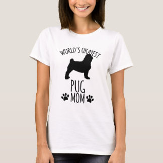Camiseta Melhor Mãe de Pug do Mundo - Mãe de Cachorro