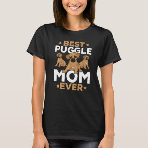 Camiseta Melhor Mãe de Puggle Dono de Cachorro Dia das Mães