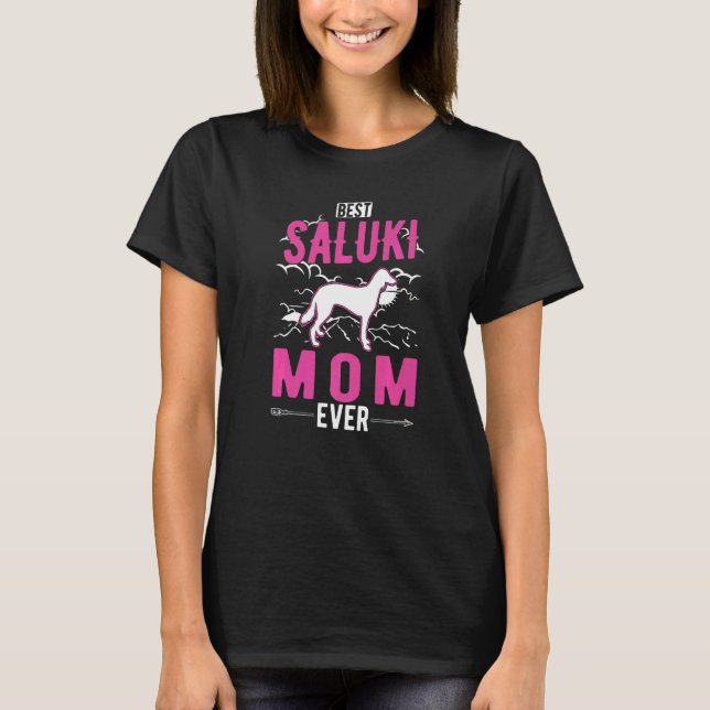 Camiseta Melhor Mãe De Saluki (Frente)