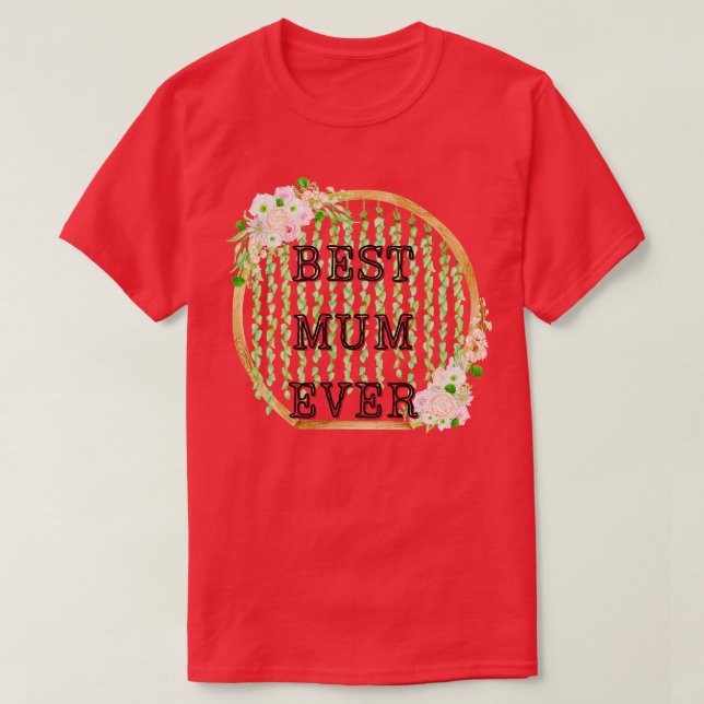 Camiseta melhor mãe de sempre (Frente do Design)