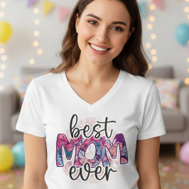 Camiseta Melhor mãe de sempre, dia de as mães