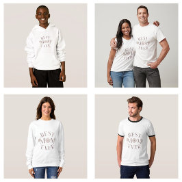 Camiseta Melhor Mãe de Todas as Flores Cor-de-Rosa