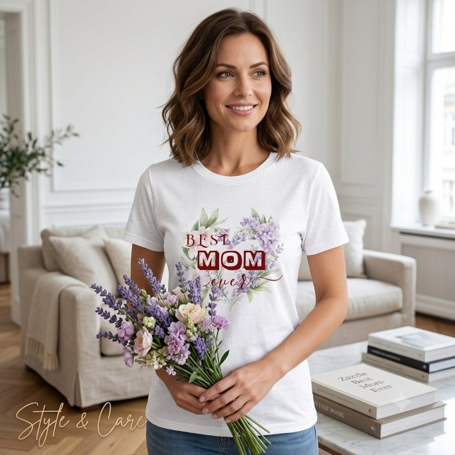 Camiseta Melhor Mãe de Todas – Feliz Dia das Mães (Best Mom Ever – Happy Mother's Day Tri-Blend Shirt)